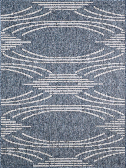 Kas Provo 5781 Blue Indoor/Outdoor Machine Woven Rug