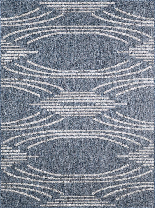 Kas Provo 5781 Blue Indoor/Outdoor Machine Woven Rug