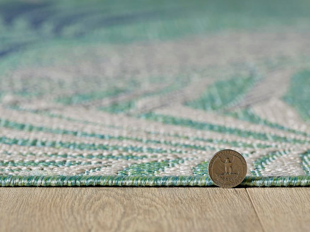 Kas Provo 5788 Aqua Indoor/Outdoor Machine Woven Rug