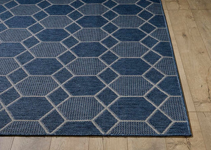 Kas Provo 5789 Blue Indoor/Outdoor Machine Woven Rug