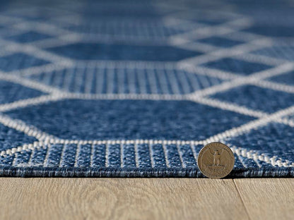 Kas Provo 5789 Blue Indoor/Outdoor Machine Woven Rug
