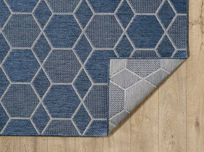 Kas Provo 5789 Blue Indoor/Outdoor Machine Woven Rug