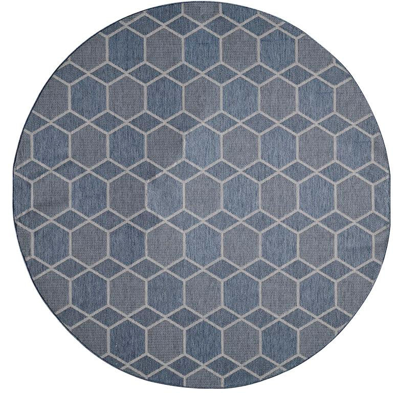 Kas Provo 5789 Blue Indoor/Outdoor Machine Woven Rug