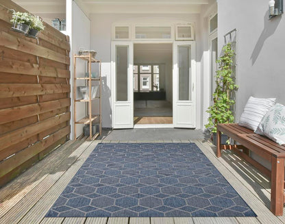 Kas Provo 5789 Blue Indoor/Outdoor Machine Woven Rug