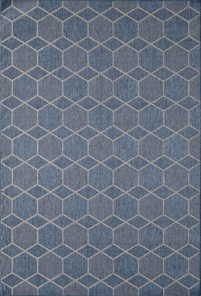 Kas Provo 5789 Blue Indoor/Outdoor Machine Woven Rug