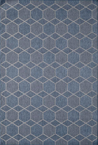 Kas Provo 5789 Blue Indoor/Outdoor Machine Woven Rug