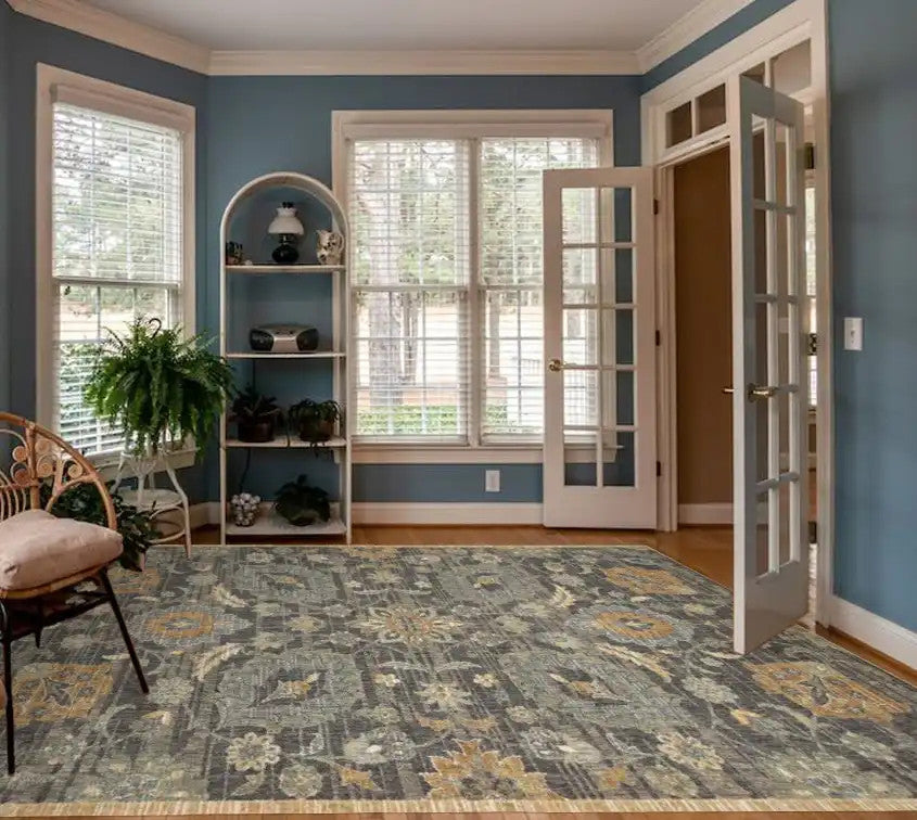 Kas Ria 6823 Taupe Traditional Machine Woven Rug