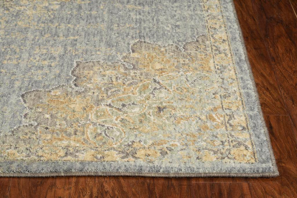 Kas Ria 6825 Slate Grey Traditional Machine Woven Rug