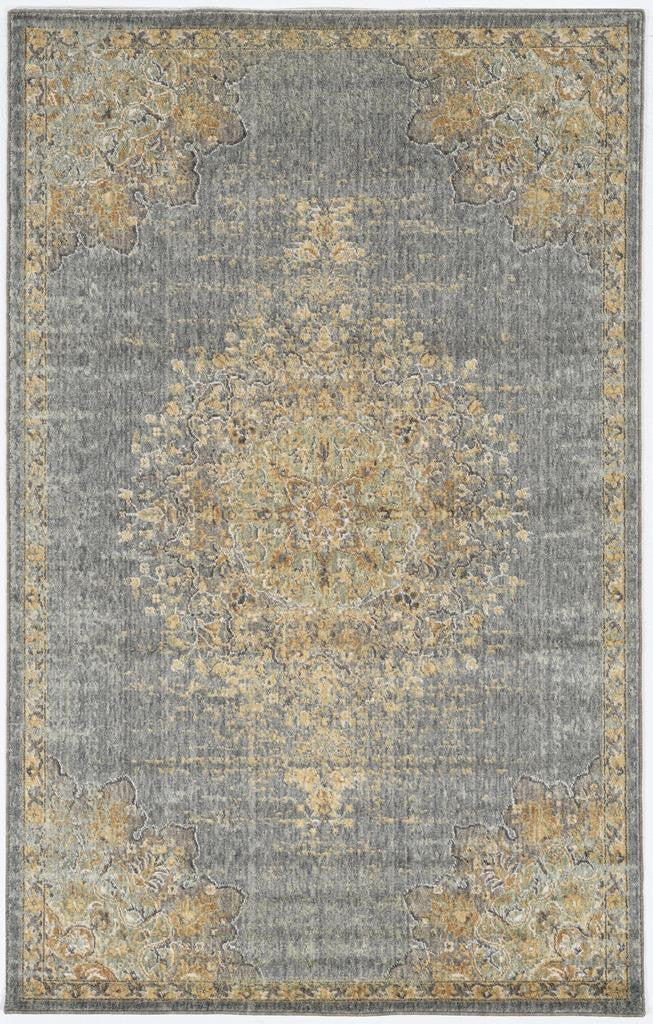 Kas Ria 6825 Slate Grey Traditional Machine Woven Rug