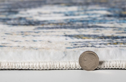 Kas Roxy 2802 Blue Gold Transitional Machine Woven Rug