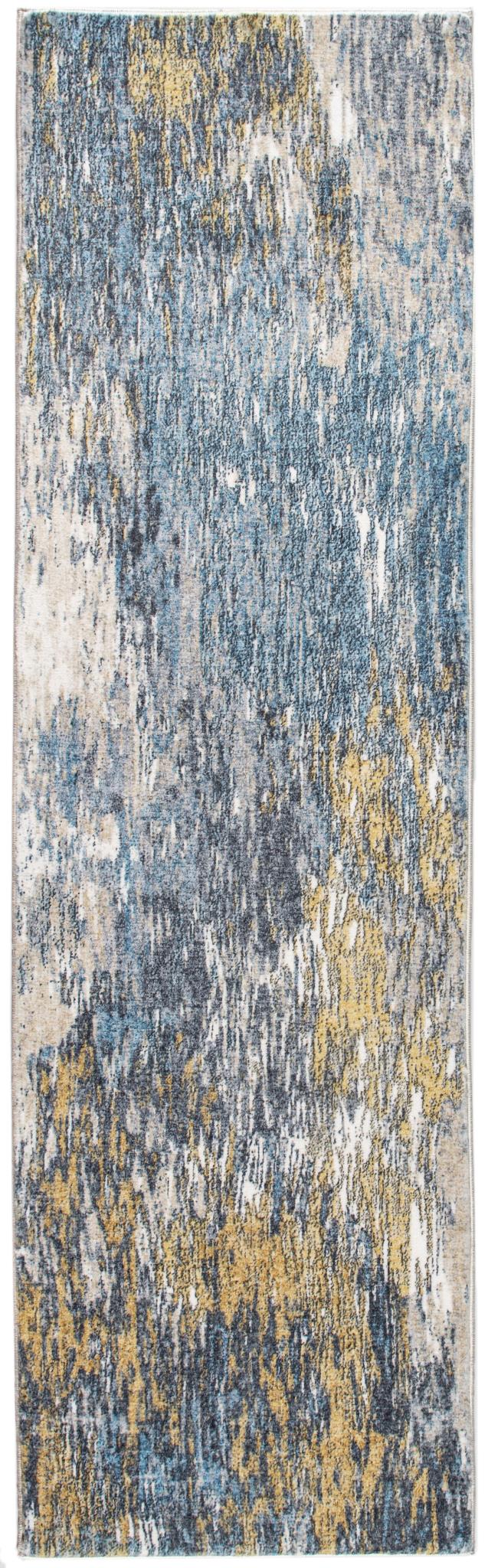 Kas Roxy 2802 Blue Gold Transitional Machine Woven Rug
