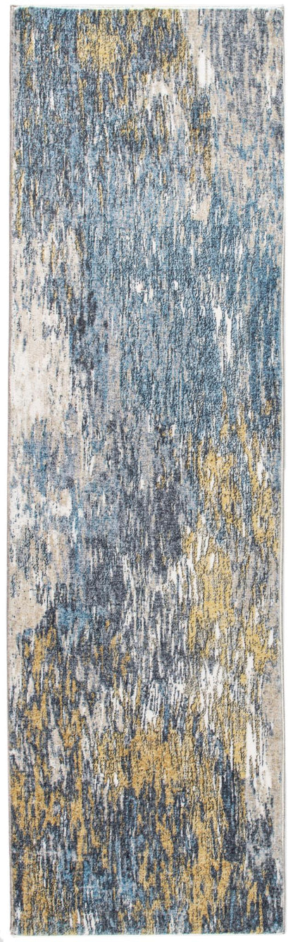 Kas Roxy 2802 Blue Gold Transitional Machine Woven Rug