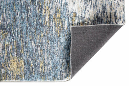 Kas Roxy 2802 Blue Gold Transitional Machine Woven Rug