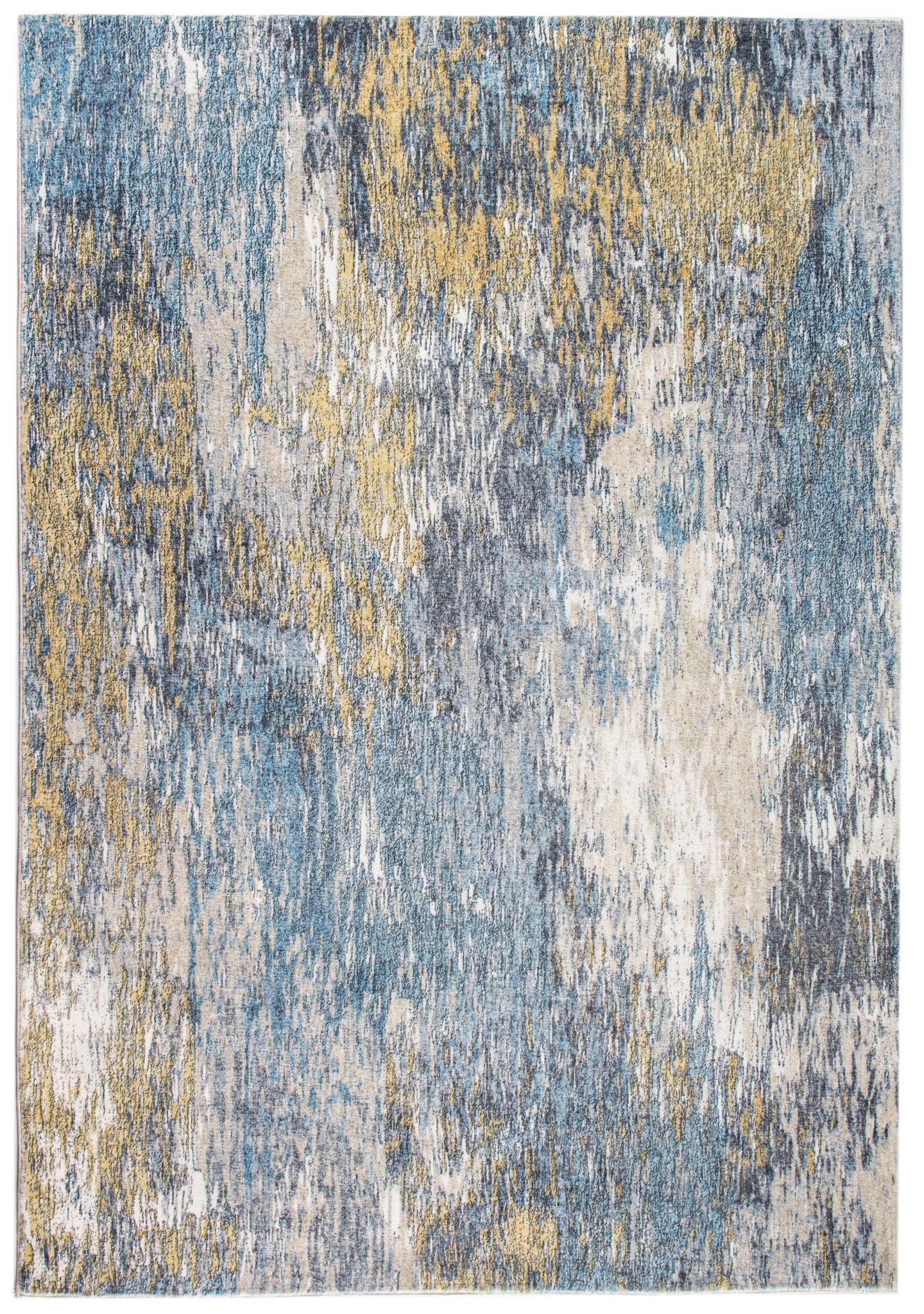 Kas Roxy 2802 Blue Gold Transitional Machine Woven Rug