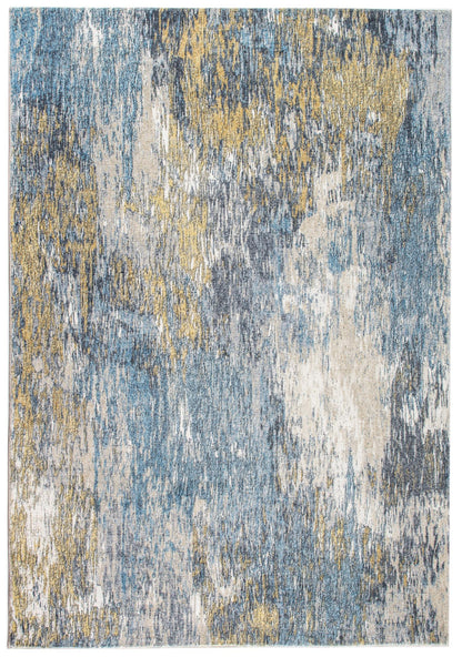Kas Roxy 2802 Blue Gold Transitional Machine Woven Rug