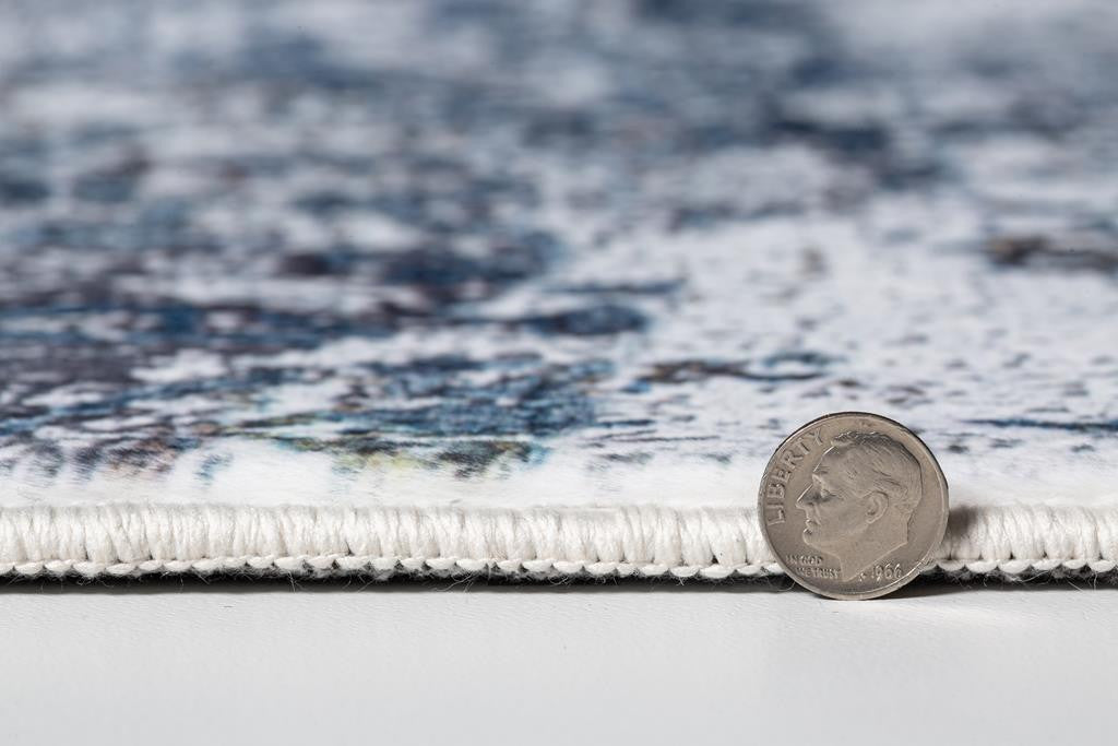 Kas Roxy 2804 Grey Blue Transitional Machine Woven Rug