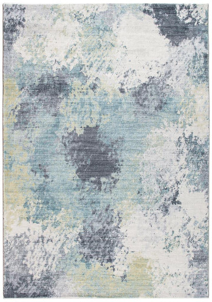 Kas Roxy 2806 Blue Yellow Transitional Machine Woven Rug