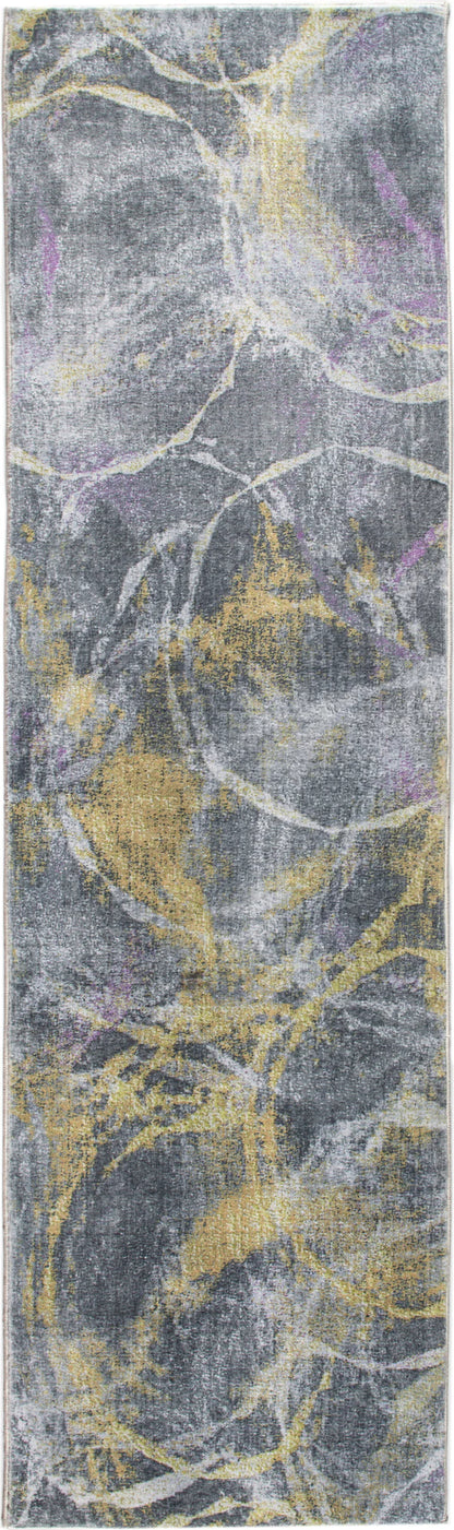 Kas Roxy 2808 Grey Gold Transitional Machine Woven Rug