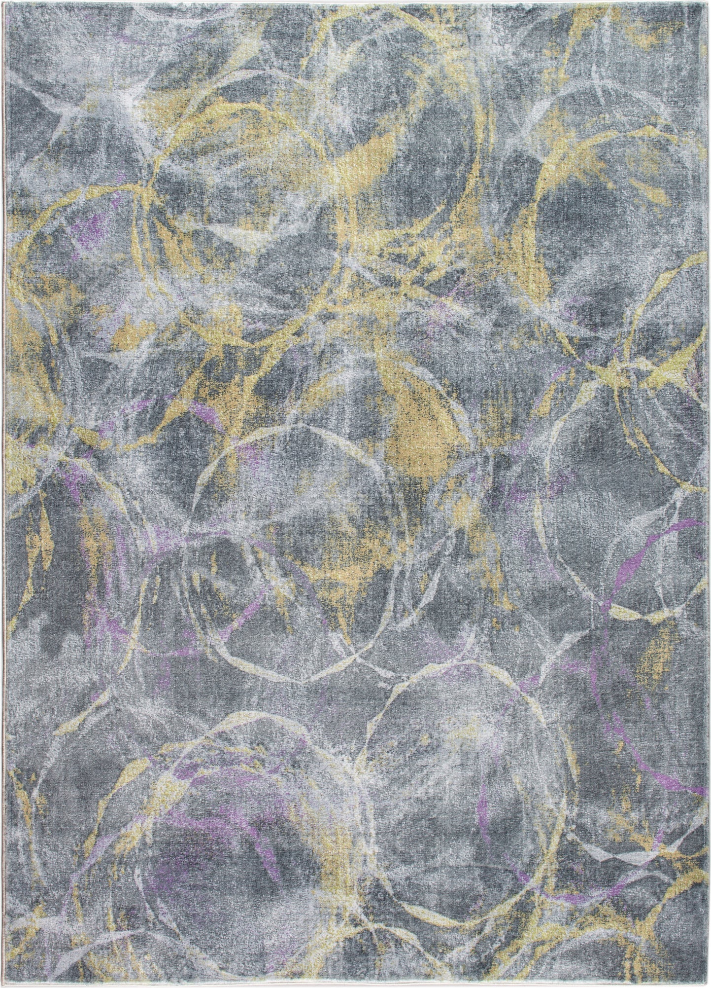 Kas Roxy 2808 Grey Gold Transitional Machine Woven Rug