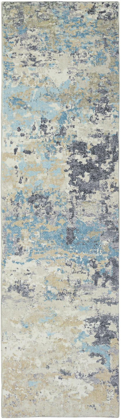 Kas Roxy 2811 Blue Transitional Machine Woven Rug