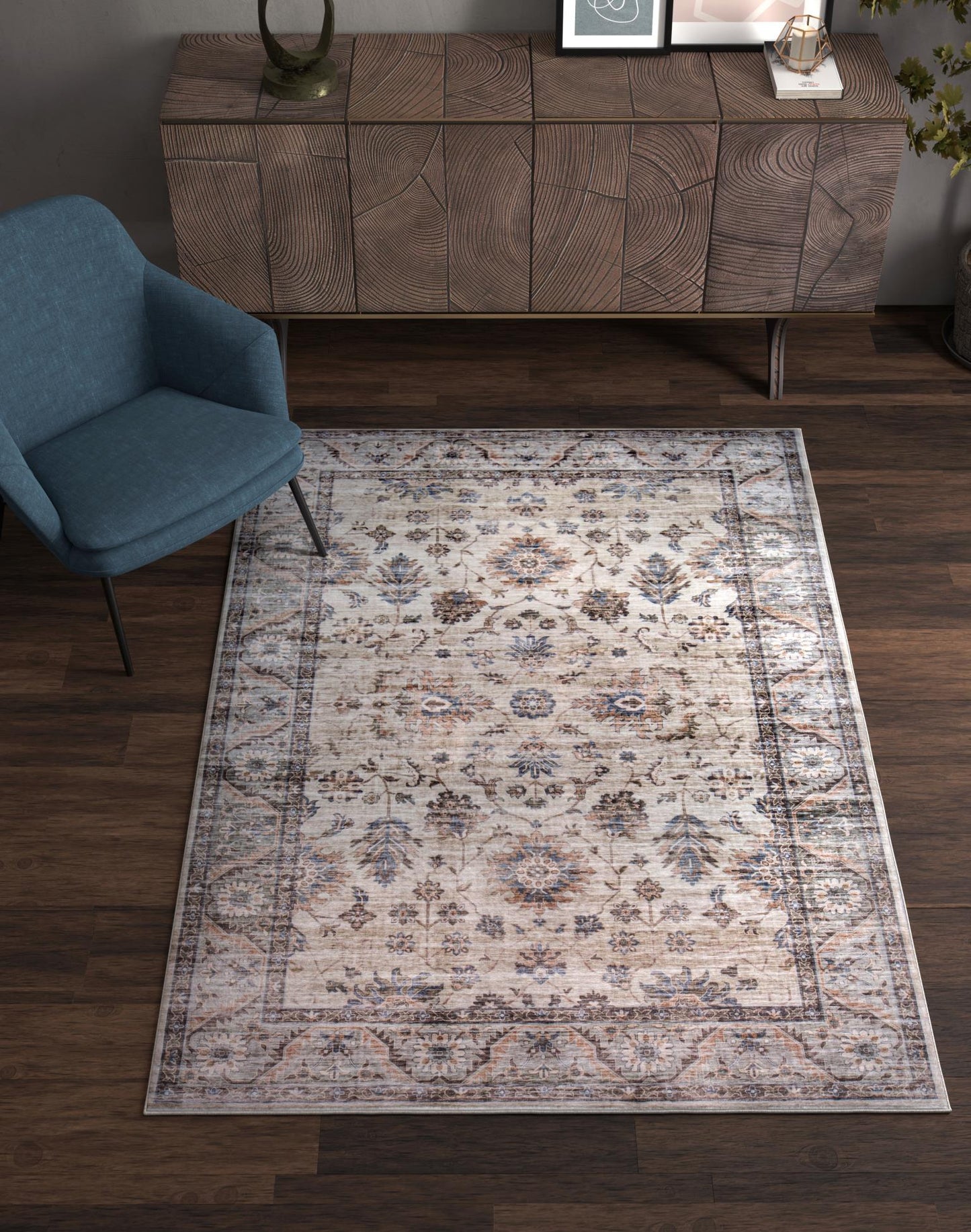Kas Roxy 2819 Beige Transitional Machine Woven Rug
