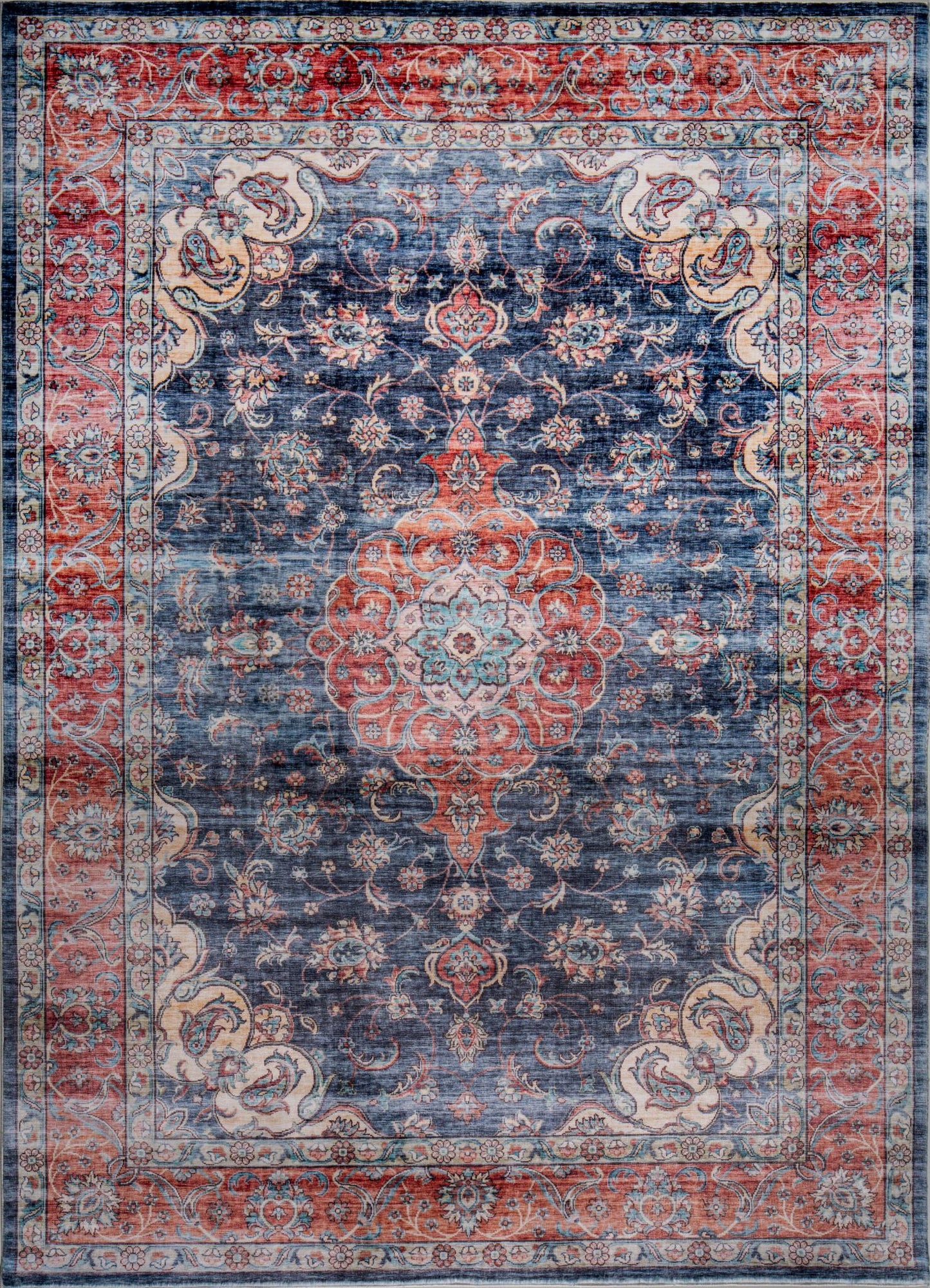 Kas Roxy 2820 Navy Transitional Machine Woven Rug