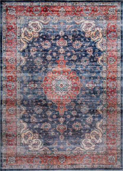 Kas Roxy 2820 Navy Transitional Machine Woven Rug