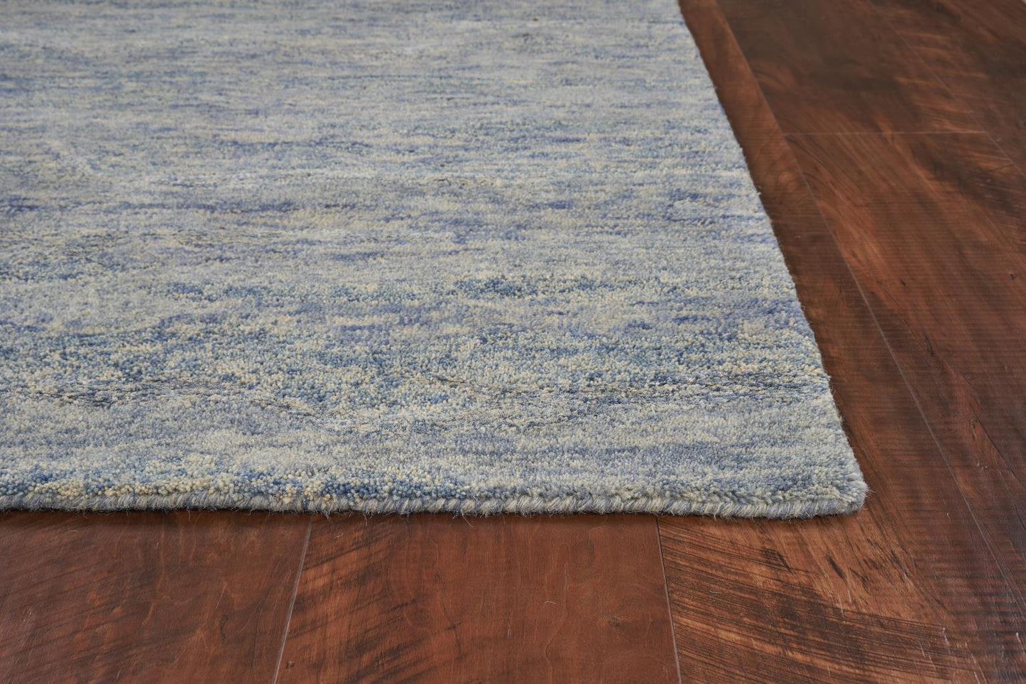 Kas Serenity 1254 Ocean Blue Transitional Hand Tufted Rug