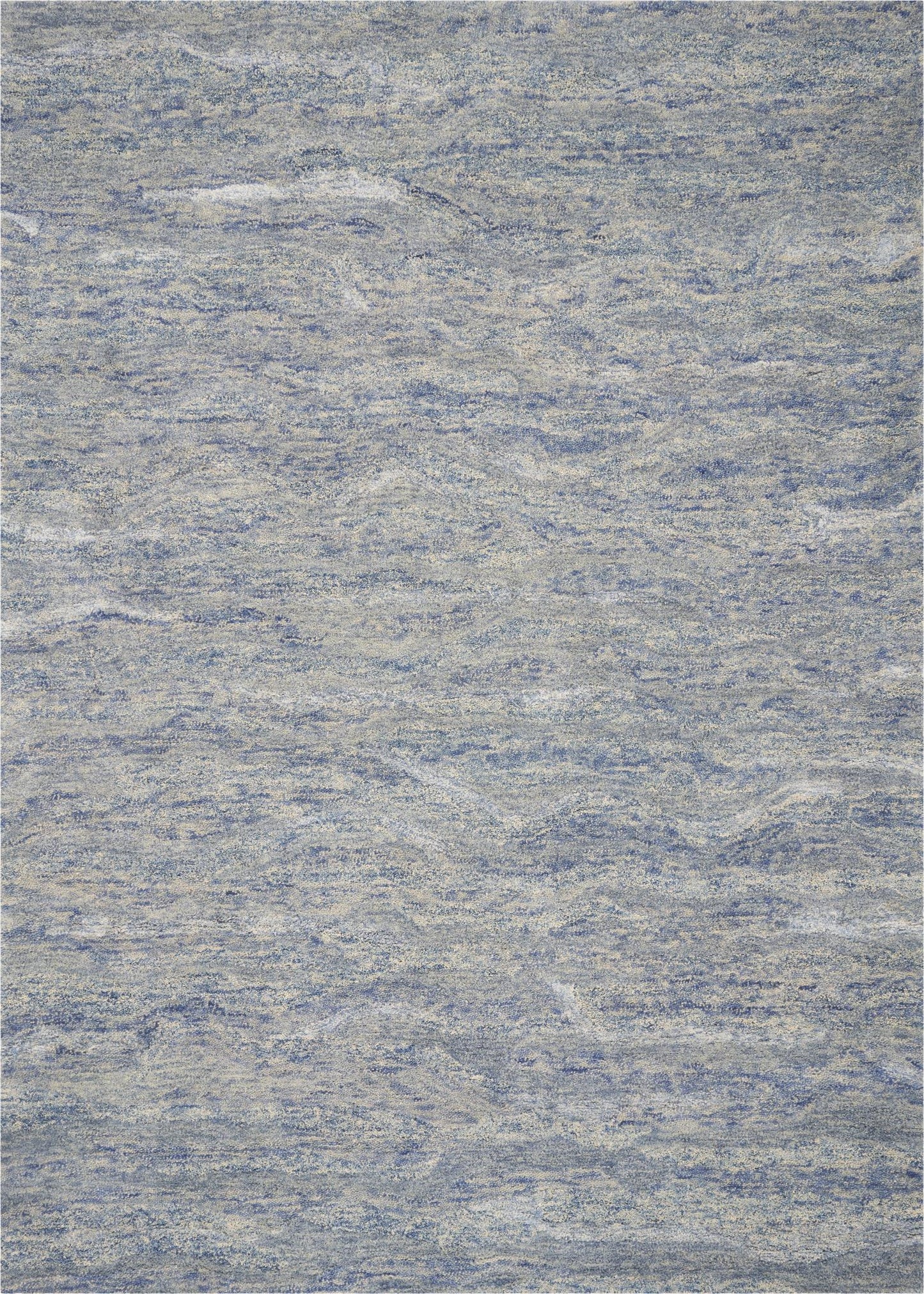 Kas Serenity 1254 Ocean Blue Transitional Hand Tufted Rug
