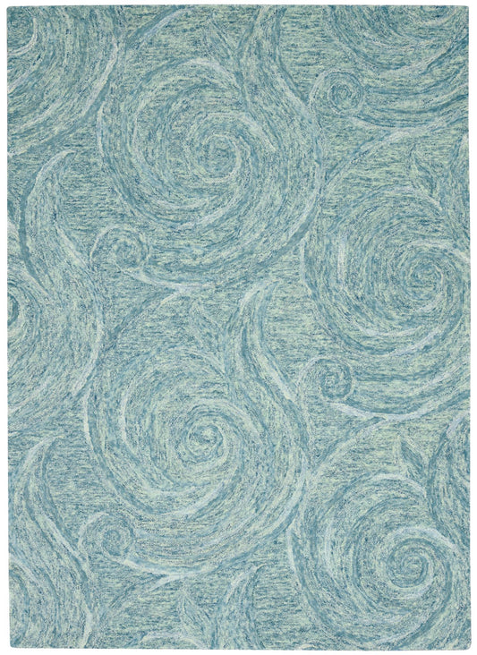 Kas Serenity 1260 Blue Transitional Hand Tufted Rug