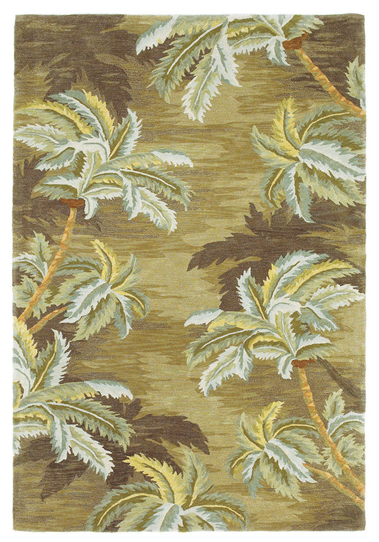 Kas Sparta 3102 Moss Florals & Tropicals Hand Tufted Rug