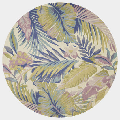 Kas Sparta 3104 Pastel Florals & Tropicals Hand Tufted Rug