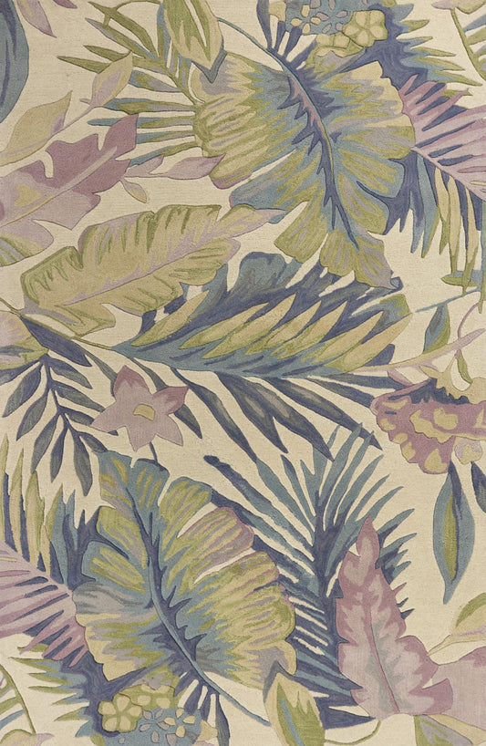 Kas Sparta 3104 Pastel Florals & Tropicals Hand Tufted Rug