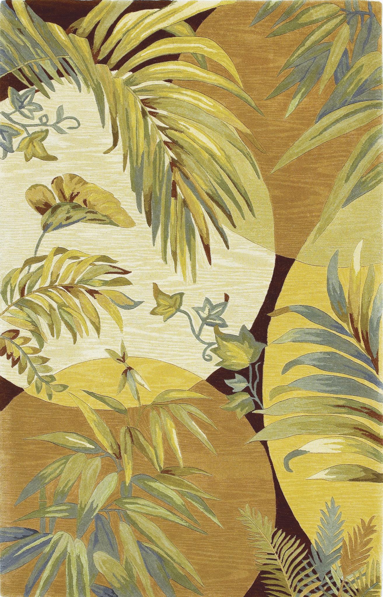 Kas Sparta 3113 Coral Ivory Florals & Tropicals Hand Tufted Rug