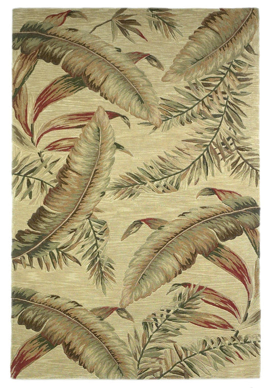 Kas Sparta 3124 Ivory  Florals & Tropicals Hand Tufted Rug