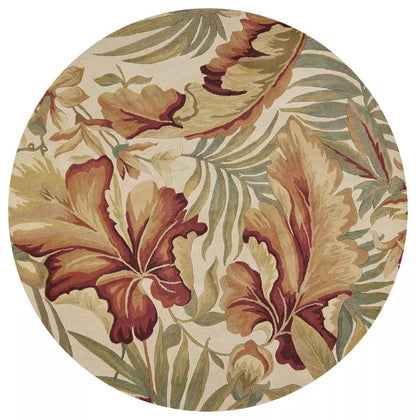 Kas Sparta 3130 Ivory  Florals & Tropicals Hand Tufted Rug