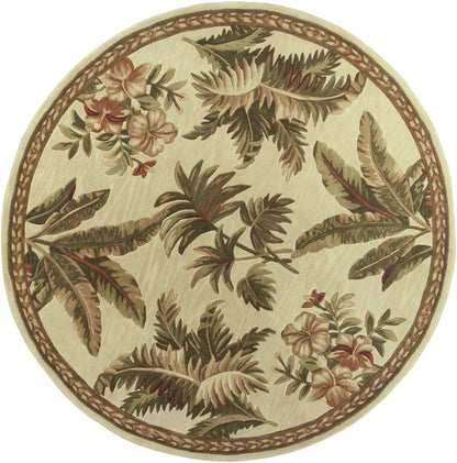 Kas Sparta 3133 Ivory  Florals & Tropicals Hand Tufted Rug