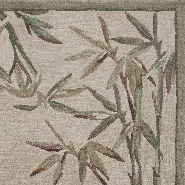 Kas Sparta 3146 Ivory  Florals & Tropicals Hand Tufted Rug