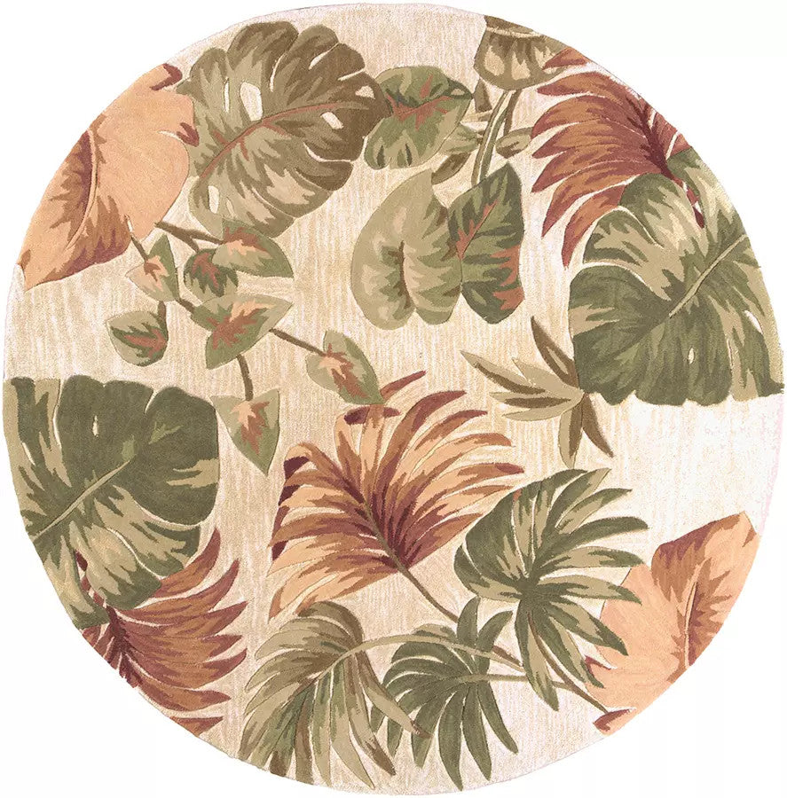 Kas Sparta 3148 Beige  Florals & Tropicals Hand Tufted Rug