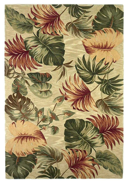 Kas Sparta 3148 Beige  Florals & Tropicals Hand Tufted Rug