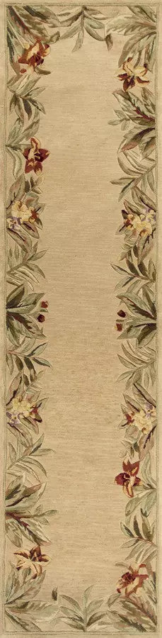 Kas Sparta 3151 Ivory  Florals & Tropicals Hand Tufted Rug