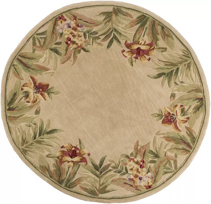 Kas Sparta 3151 Ivory  Florals & Tropicals Hand Tufted Rug