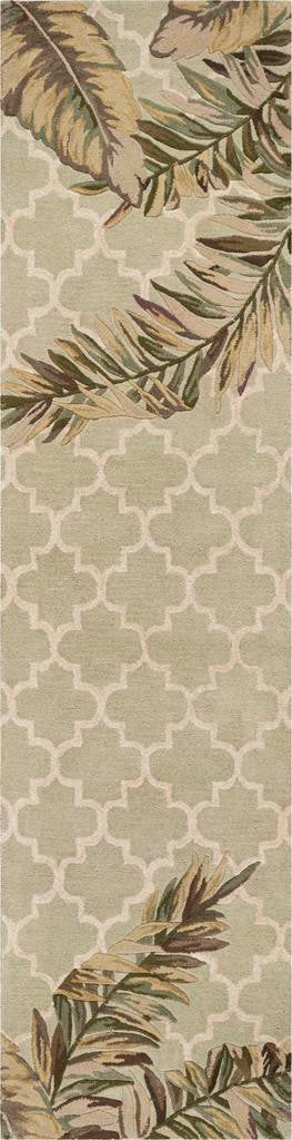 Kas Sparta 3153 Sage Florals & Tropicals Hand Tufted Rug