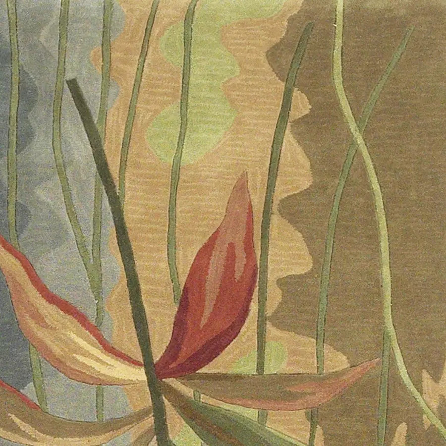 Kas Sparta 3159 Multicolor  Florals & Tropicals Hand Tufted Rug