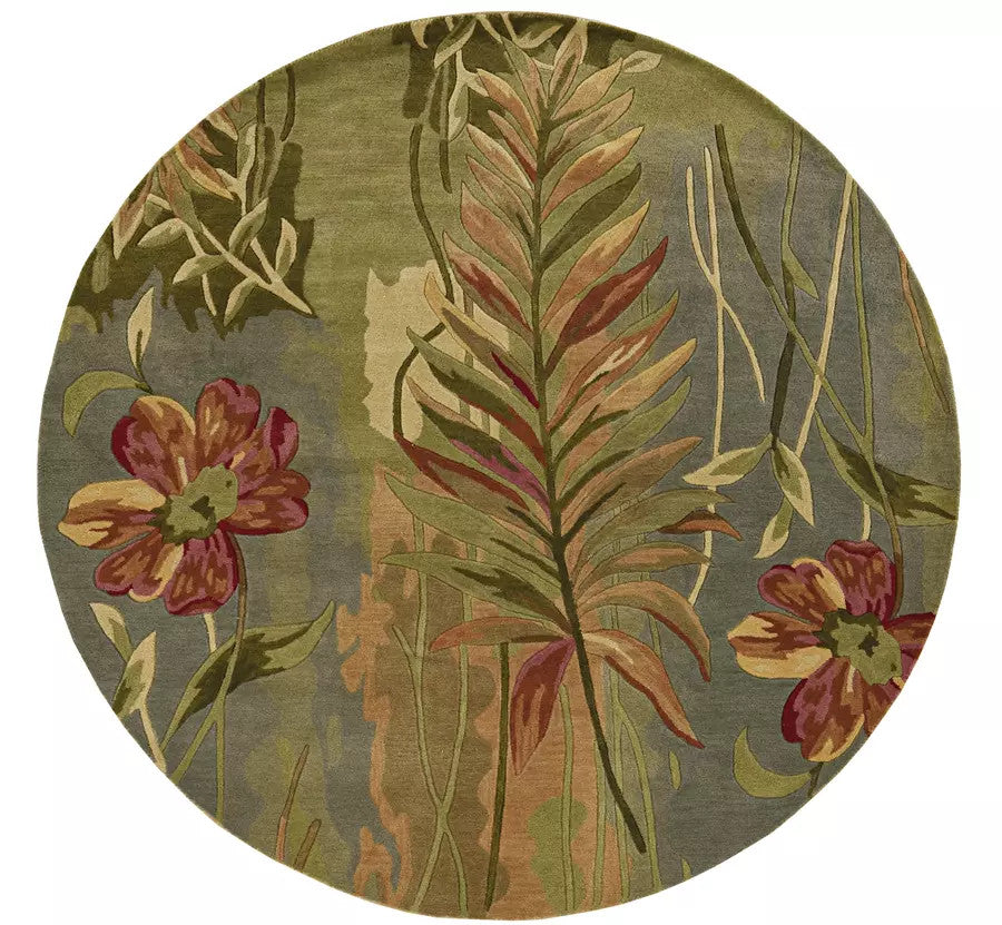 Kas Sparta 3159 Multicolor  Florals & Tropicals Hand Tufted Rug