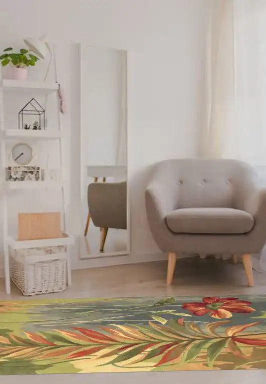 Kas Sparta 3159 Multicolor  Florals & Tropicals Hand Tufted Rug