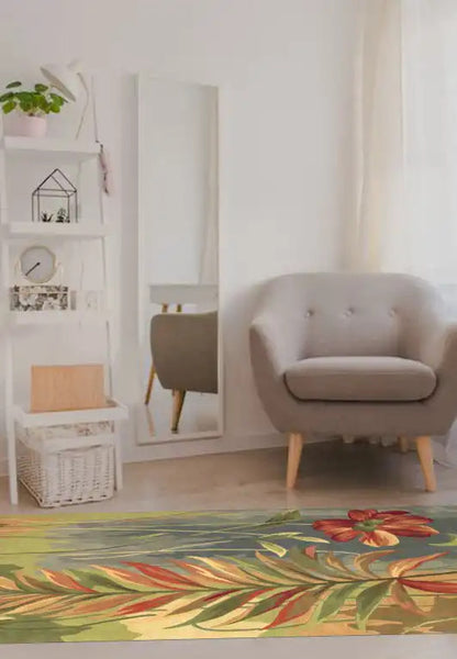 Kas Sparta 3159 Multicolor  Florals & Tropicals Hand Tufted Rug