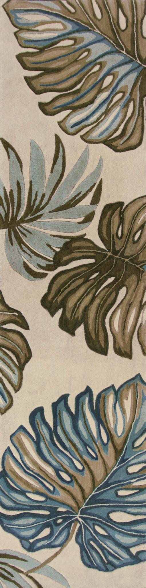 Kas Sparta 3182 Ivory Florals & Tropicals Hand Tufted Rug