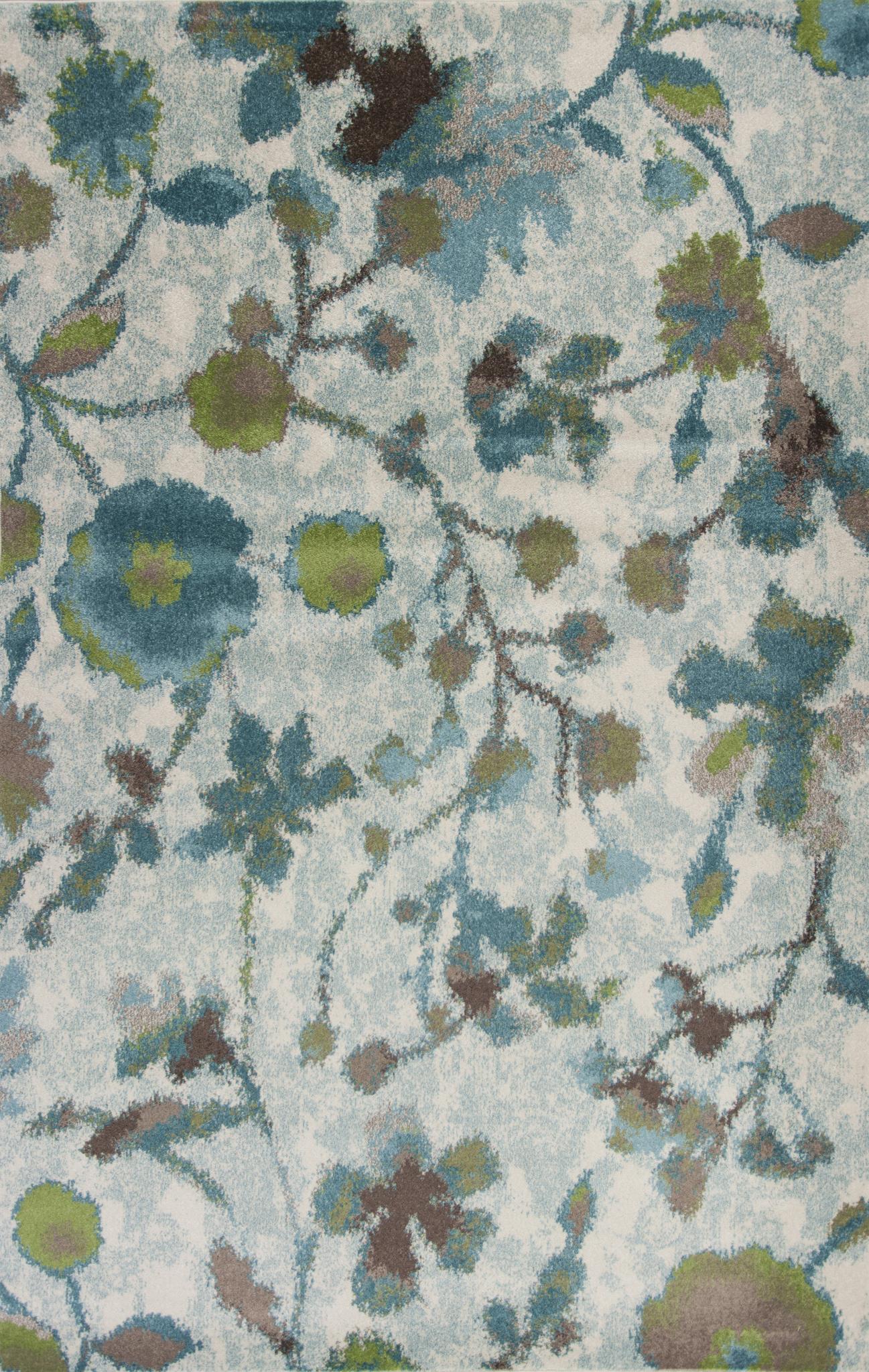 Kas Stella 6258 Teal Transitional Machine Woven Rug