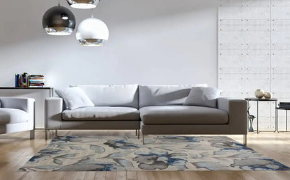 Kas Stella 6261 Grey Blue Transitional Machine Woven Rug